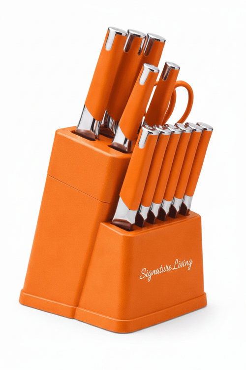 Orange Knife Set - Signature Living