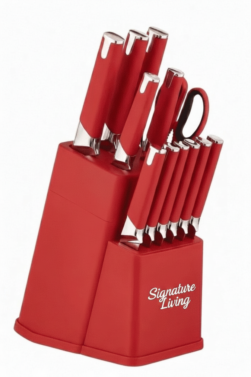 Red Knife Set - Signature Living