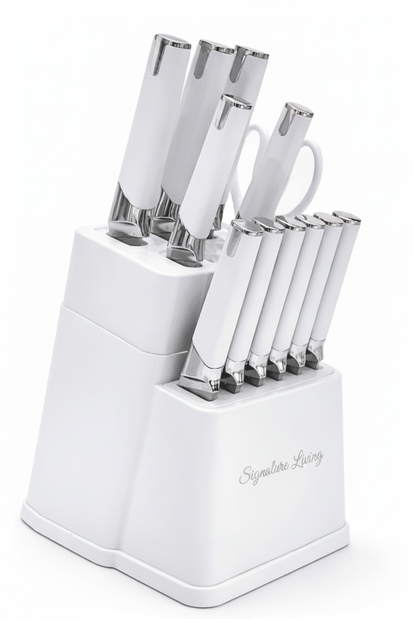 White Knife Set - Signature Living