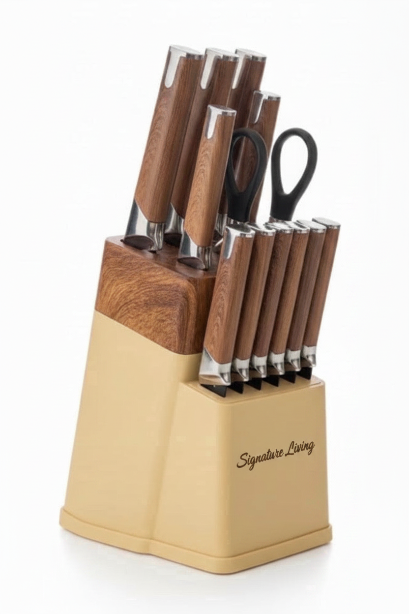 Wood Grain Knife Set - Signature Living