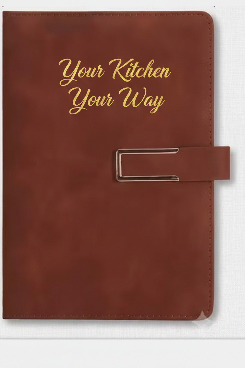Your Kitchen Your Way - Brown Leather Book